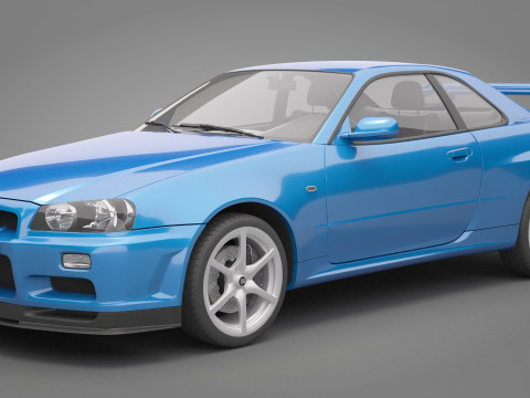 Nissan Skyline GT-R 1999 3D Model