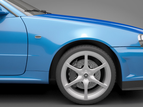 Nissan Skyline GT-R 1999 3D Model