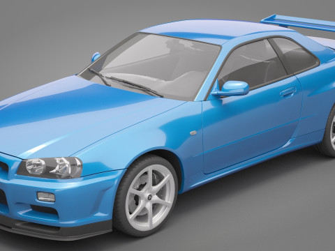 Nissan Skyline GT-R 1999 3D Model