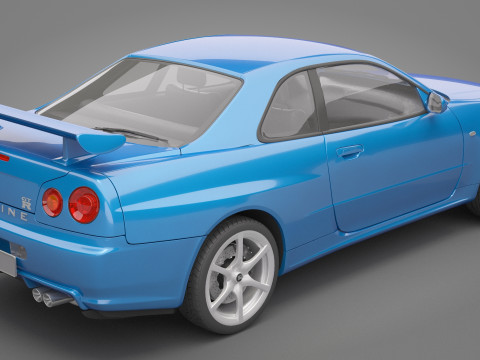 Nissan Skyline GT-R 1999 3D Model