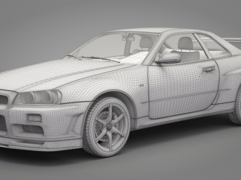 Nissan Skyline GT-R 1999 3D Model