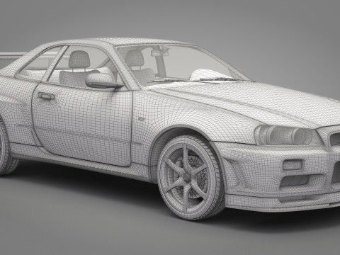 Nissan Skyline GT-R 1999 3D Model