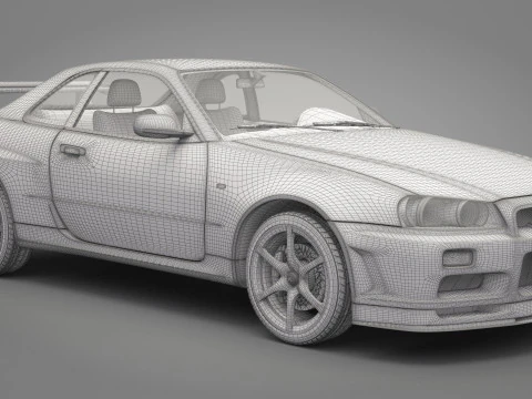 Nissan Skyline GT-R 1999 3D Model