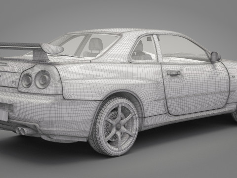 Nissan Skyline GT-R 1999 3D Model