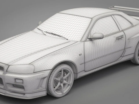 Nissan Skyline GT-R 1999 3D Model
