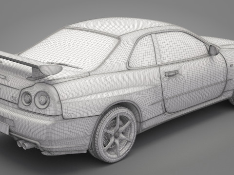 Nissan Skyline GT-R 1999 3D Model