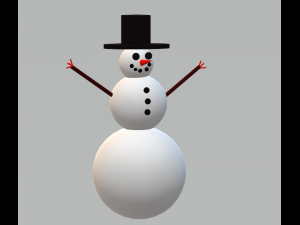 snowman 3D Model