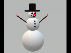 눈사람 3D 모델