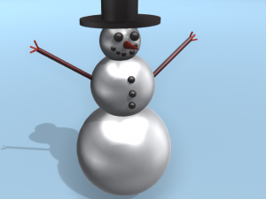 snowman 3D 模型