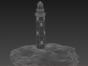 lighthouse on the island 3D Модель