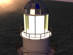 lighthouse on the island 3D Модель