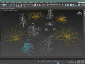 set of plant tropic 3D 模型