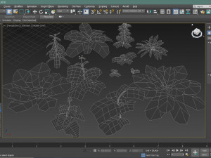 set of plant tropic 3D 模型