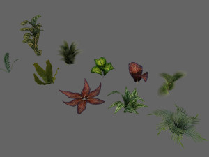 set of plant tropic 3D मॉडल