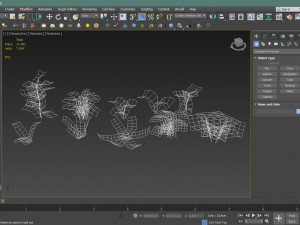 set of plant tropic 3D मॉडल