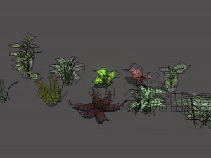 set of plant tropic 3D मॉडल
