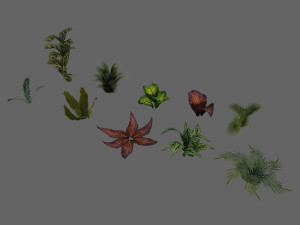 set of plant tropic 3D मॉडल
