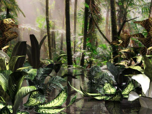 insieme di piante tropiche Modello 3D