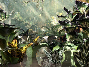 insieme di piante tropiche Modello 3D