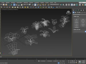 set of plant tropic 3D Model