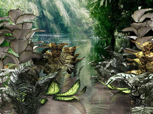 conjunto de plantas tropicales Modelo 3D