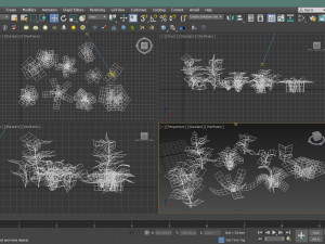 set of plant tropic 6 3D Модель