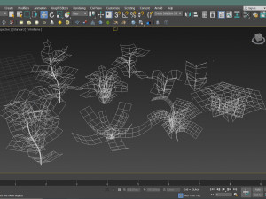 set of plant tropic 6 3D Модель