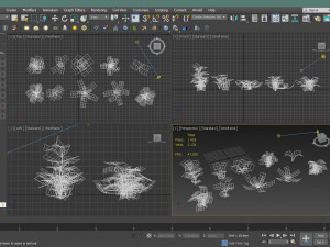 set of plant tropic 7 Modelo 3D