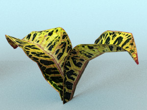 set of plant tropic 7 Modelo 3D
