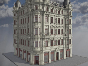 period building dresden 1902 3D Model