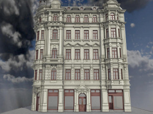 period building dresden 1902 3D Model