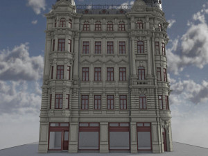 period building dresden 1902 3D Model