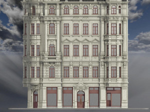 period building dresden 1902 3D Model