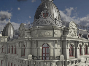 period building dresden 1902 3D Model