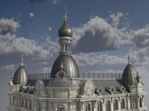 period building dresden 1902 3D Model