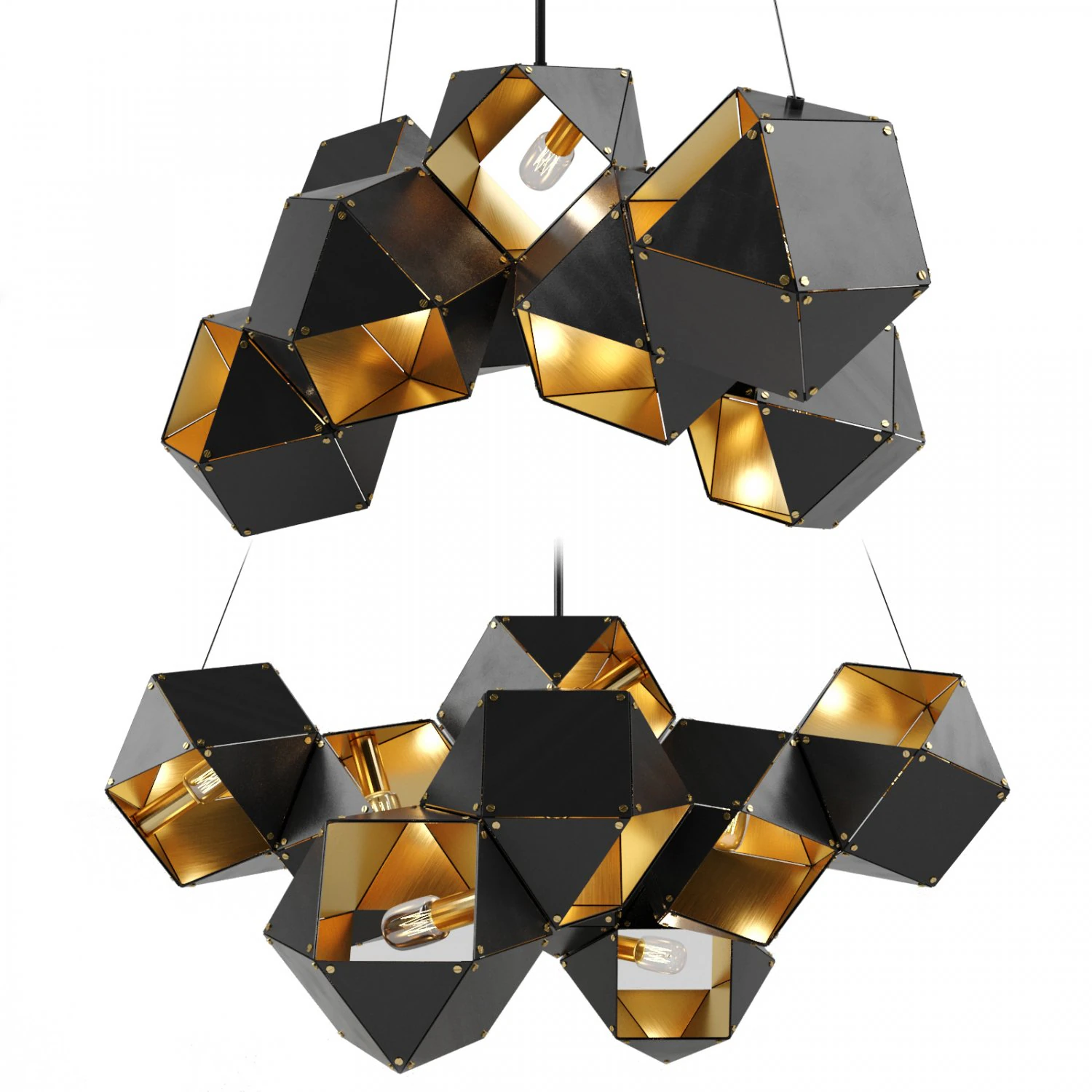 GABRIEL SCOTT - Metal pendant lamp 3D Model .c4d .max .obj .3ds .fbx .stl .blend