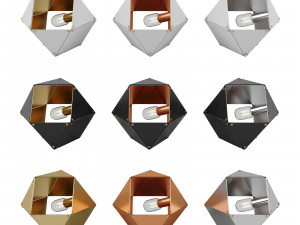 GABRIEL SCOTT - Metal pendant lamp Modèle 3D