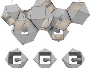 GABRIEL SCOTT - Metal pendant lamp Modèle 3D