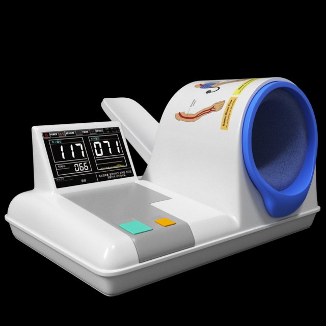 Sphygmomanometer 3D मॉडल .c4d .max .obj .3ds .fbx .stl .blend 