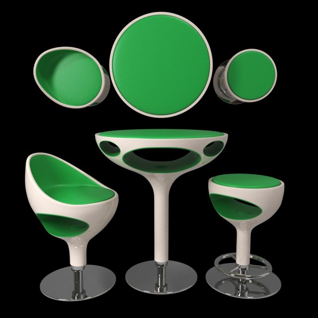 Giovannetti - RING High table 3D Model .c4d .max .obj .3ds .fbx .stl .blend 