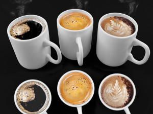 Coffee Drink Beer 3D-Modell