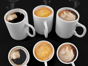 Coffee Drink Beer 3D Model