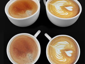 Coffee Drink Beer 3D-Modell