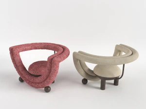 Bohinc - Fauteuil Kissing Modèle 3D