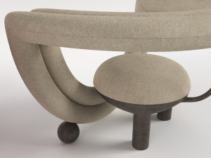 Bohinc - Kissing Armchair 3D मॉडल