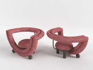 Bohinc - Kissing Armchair 3D मॉडल
