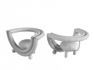 Bohinc - Kissing Armchair 3D मॉडल