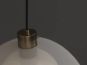 Mid-Century Modern Pendant light by Carlo Nason for Mazzega Model LS134 3D Model