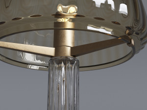 Cordonata Table Lamp by Venini 3D 模型