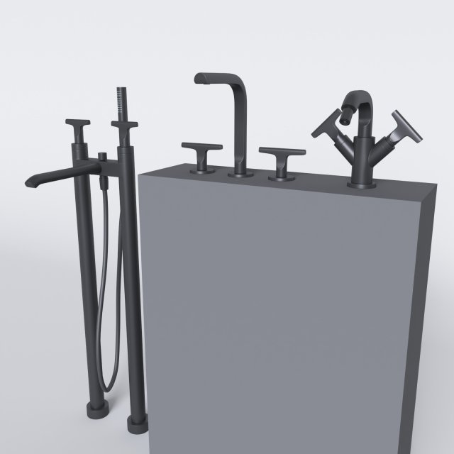 Fantini Rubinetti - SAILING Model 3D .c4d .max .obj .3ds .fbx .stl .blend 